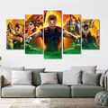 Thor Ragnorak Canvas Print 5 Panel Canvas Wall Art , Marvel Wallpaper Canvas Home Decor, Gaming Room Decor image 1