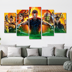 Thor Ragnorak Canvas Print 5 Panel Canvas Wall Art , Marvel Wallpaper Canvas Home Decor, Gaming Room Decor image 1