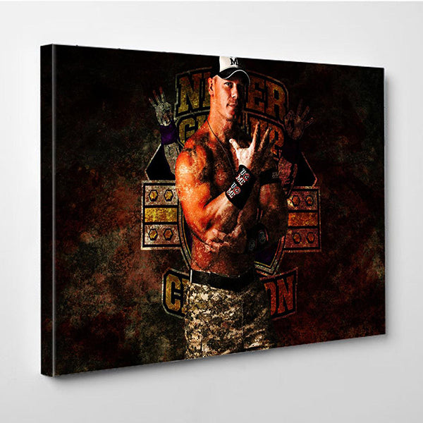 John Cena Canvas Wall Art, Legend Boxing Canvas Wall Art, Wrestling Canvas Print, Wrestle Mania Poster Print, Man Cave Decor, image 0