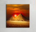 Egyptian Pyramids Under The Dusk Pictures Paintings on Canvas Wall Art Pyramid Canvas image 1