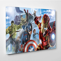 Avengers Canvas Wall Art, Avengers Assemble Canvas Print, Marvel comics Superhero Wall Decor , Man Cave gift, Home decor, Bar Decor. image 0