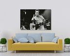 Johnny Cash Middle Finger Famous Photo Canvas wall art, Canvas wall decor, Man Cave Gift, Home Decor, Ready to Hang image 1