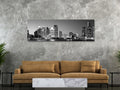 Black & White City at The Waterfront, Lake Erie, Detroit, Wayne County, Michigan, USA image 0