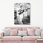 Johnny Cash Canvas Wall Art, Man Cave Gift, CANVAS READY to Hang image 1