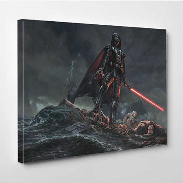 Star Wars Poster Darth Vader and Storm troopers Wall Art Canvas Canvas wall art Canvas wall decor Home Decor, Ready to Hang image 0