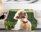 Personalized Dog Fleece Blanket image 1