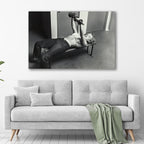 Martin Luther King Jr motivational quote canvas wall art, Home Decor Framed, Man Cave Gift image 1