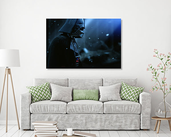 Darth Vader Poster Midnight Star Wars Canvas Wall Art ,Star Wars Poster Print, Star Wars Movie Poster Wall Art, Home Decor, Ready to Hang image 1