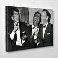 Rat Pack Poster Black and White Canvas Wall Art, Canvas wall decor, Man Cave Gift, Home Decor, Ready to Hang image 0