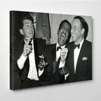 Rat Pack Poster Black and White Canvas Wall Art, Canvas wall decor, Man Cave Gift, Home Decor, Ready to Hang image 0
