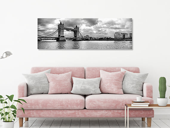 Black & White Tower Bridge Picture Panoramic View image 0