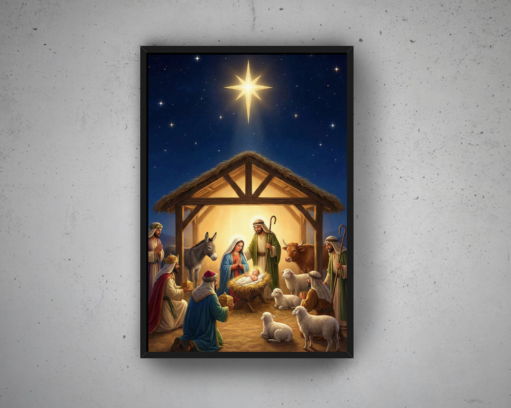 Christmas Nativity Canvas Wall Art image 2