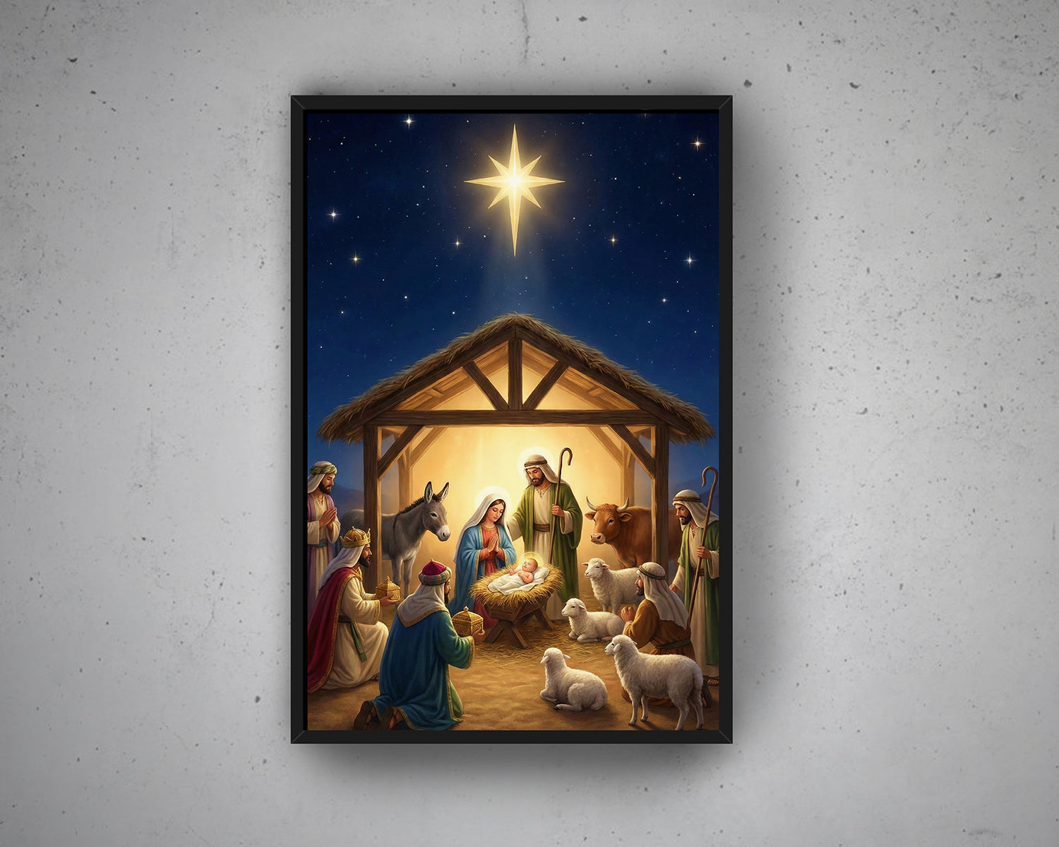 Christmas Nativity Canvas Wall Art image 2