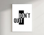 Dont Quit Canvas Wall Art image 2