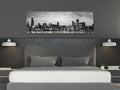 Black & White Chicago Night Shot Cityscape Canvas image 0