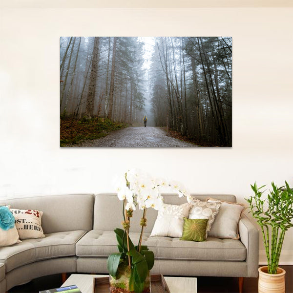 Alone Autumn Mood Forest Cold Day image 0