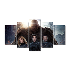 Fantastic Four Canvas Print 5 Panel Canvas Wall Art ,Fantastic Four Wallpaper Canvas Home Decor Art Print Panel image 1