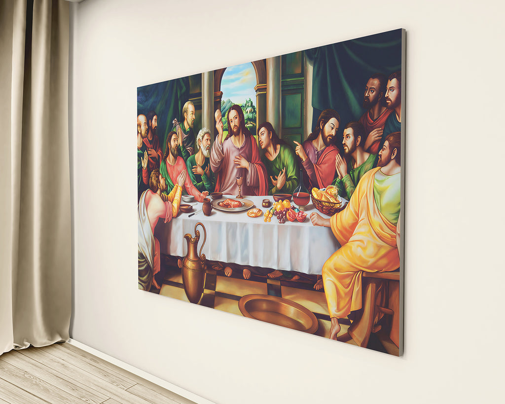 The Last Supper Of Jesus Christ Canvas Wall Art image 2