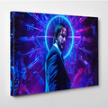 John Wick Canvas Wall Art, Keanu Reeves Canvas Print, John Wick Chapter 3 Parabellum Poster Wall Decor , Man Cave gift, Bar Decor image 0