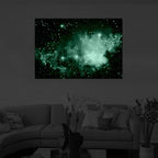 Sky Glow in the Dark, Dual View Surprise Artwork Modern Framed Ready to Hang Wall Art image 1