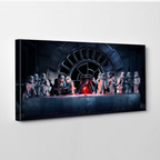 Star Wars Last Supper Wall Art, Star Wars The Dark Side Fan Art, Man Cave gift, Ready to hang image 0