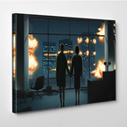Fight Club Movie Iconic Scene Canvas Wall Art, Poster Man and Woman Silhouette Wall Art, Canvas Print Canvas Home Decor image 0