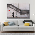 Banksy Balloon Girl Famous Photo Canvas wall art, Canvas wall decor, Man Cave Gift, Home Decor, Ready to Hang