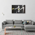 Banksy Pulp Fiction Banana Guns Canvas Print & Poster