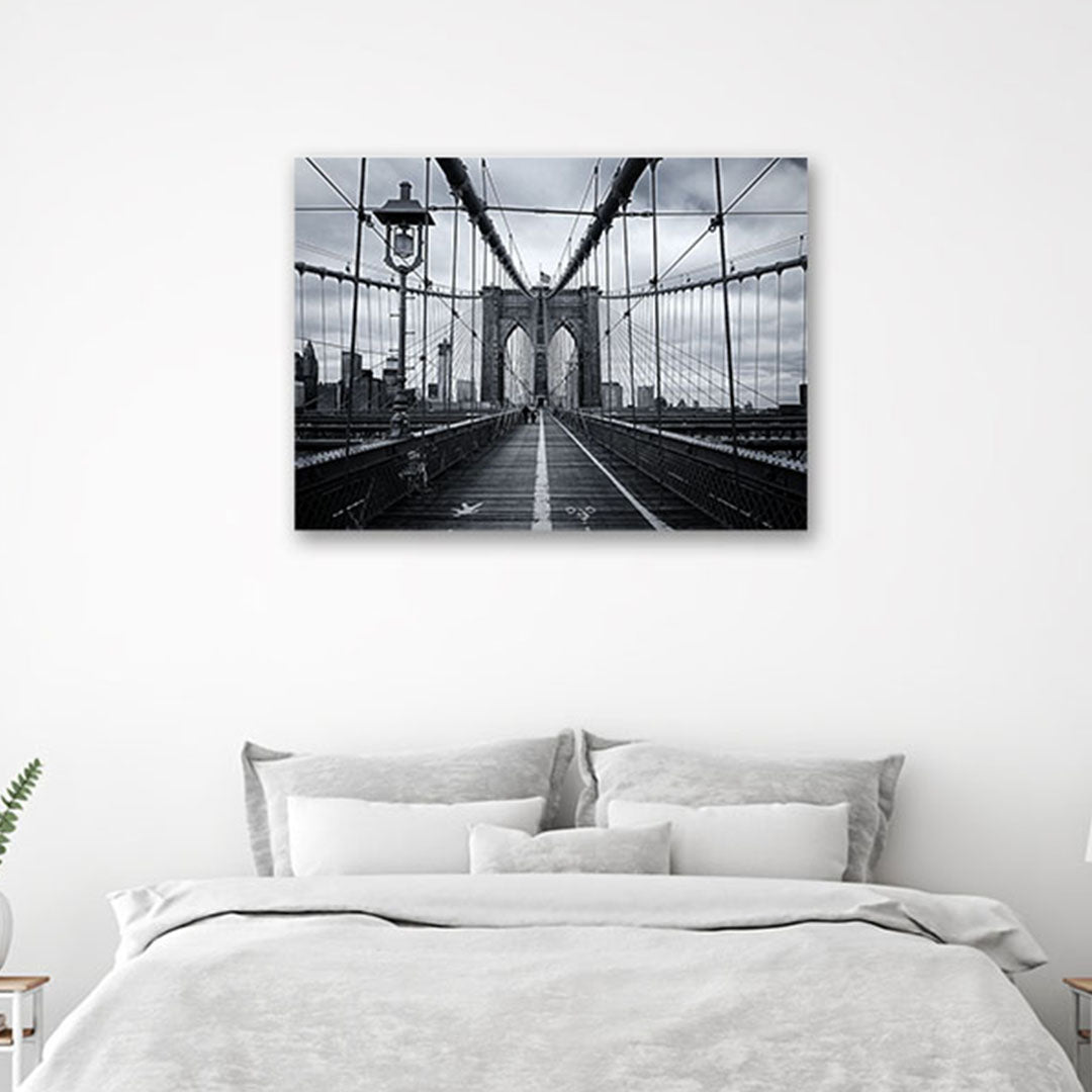 Brooklyn Bridge Walk New York Canvas Wall Art Print