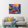 Multi colour abstract print