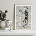 The Skeleton Dance Canvas Wall Art