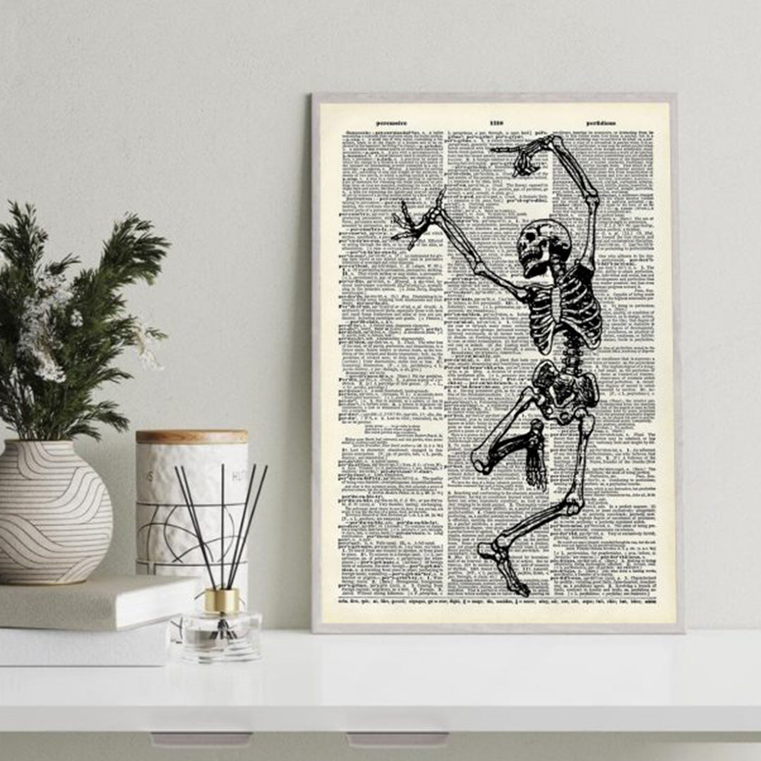 The Skeleton Dance Canvas Wall Art