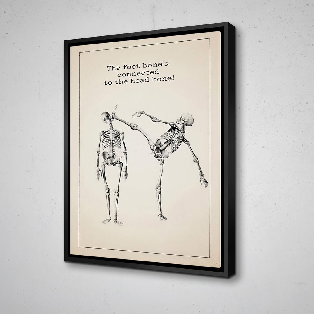 Vintage Anatomy Canvas Wall Art
