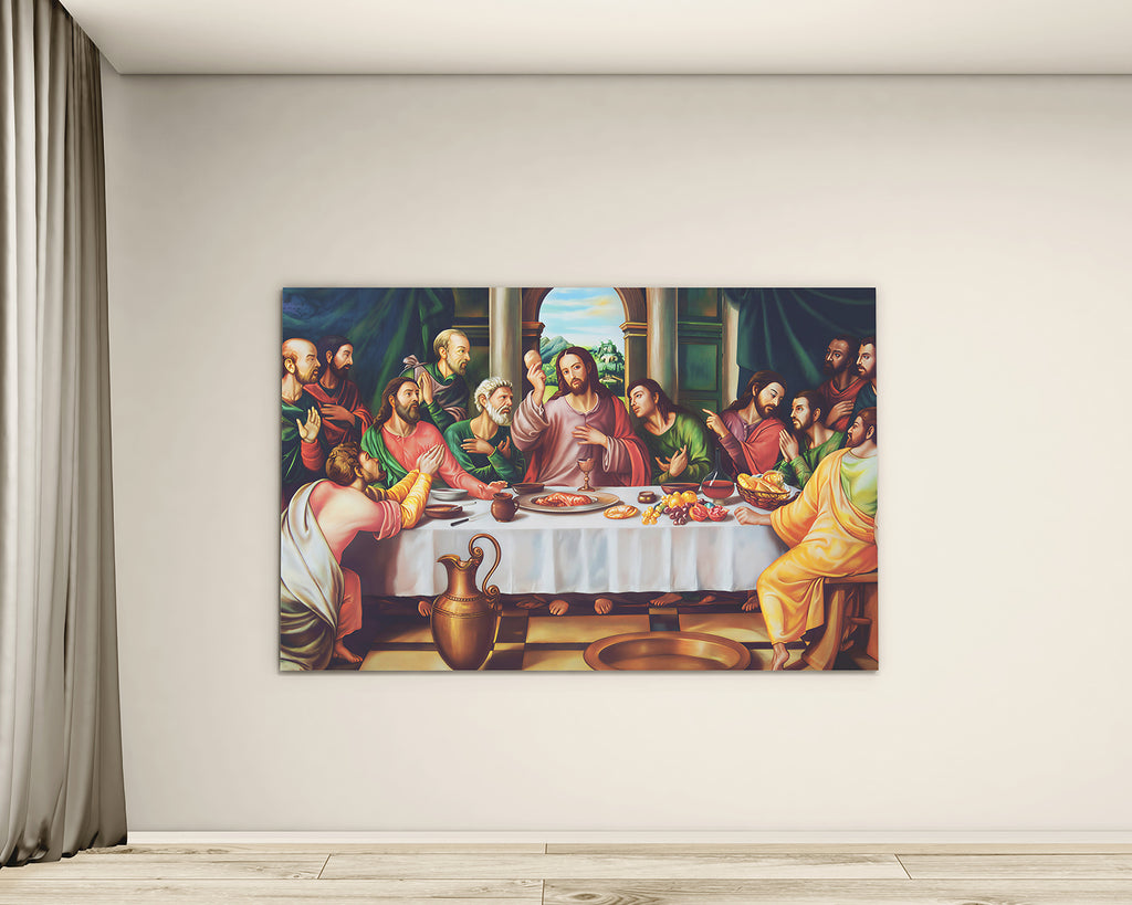 The Last Supper Of Jesus Christ Canvas Wall Art image 3