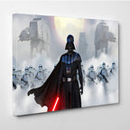 Darth Vader Poster Midnight Star Wars Canvas Wall Art ,Star Wars Poster Print, Star Wars Movie Poster Wall Art, Home Decor, Ready to Hang image 0