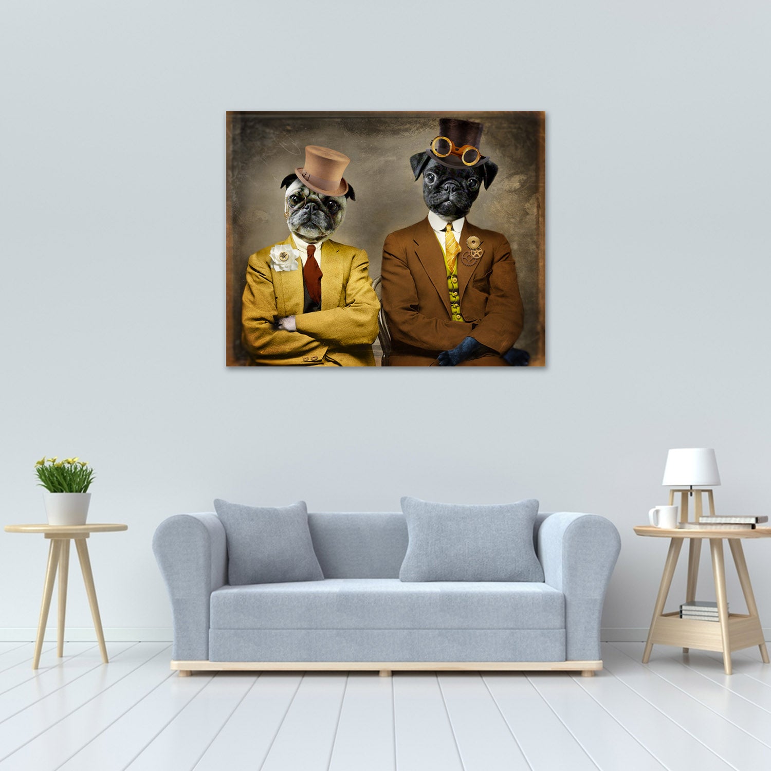 Pug in Suit and Hat image 1