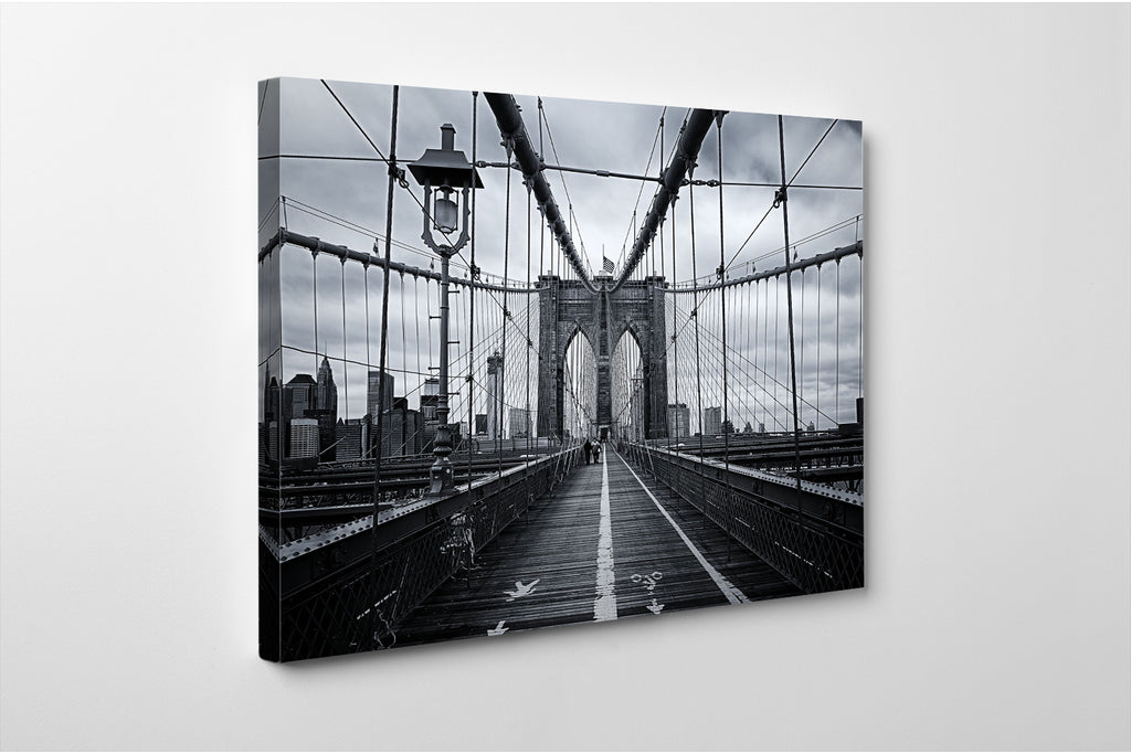 Brooklyn Bridge Walk New York Canvas Wall Art Print image 1