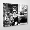 Audrey Hepburn Poster Breakfast at Tiffany's Canvas Wall Art, Canvas wall decor Home Decor, Man Cave Gift image 0