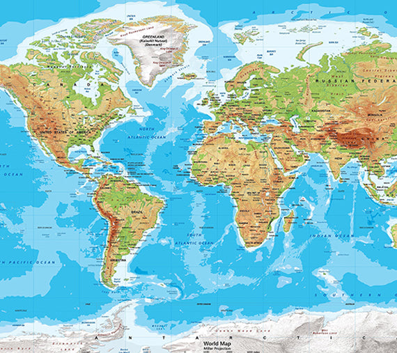 Blue Green - World Map canvas frame with multi color push pin and personalized name and text image 1