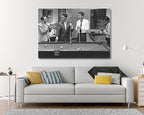 Frank Sinatra Poster Art The Rat Pack Playing Pool Canvas Wall Art , Canvas wall decor, Man Cave Gift, Ready to Hang image 1