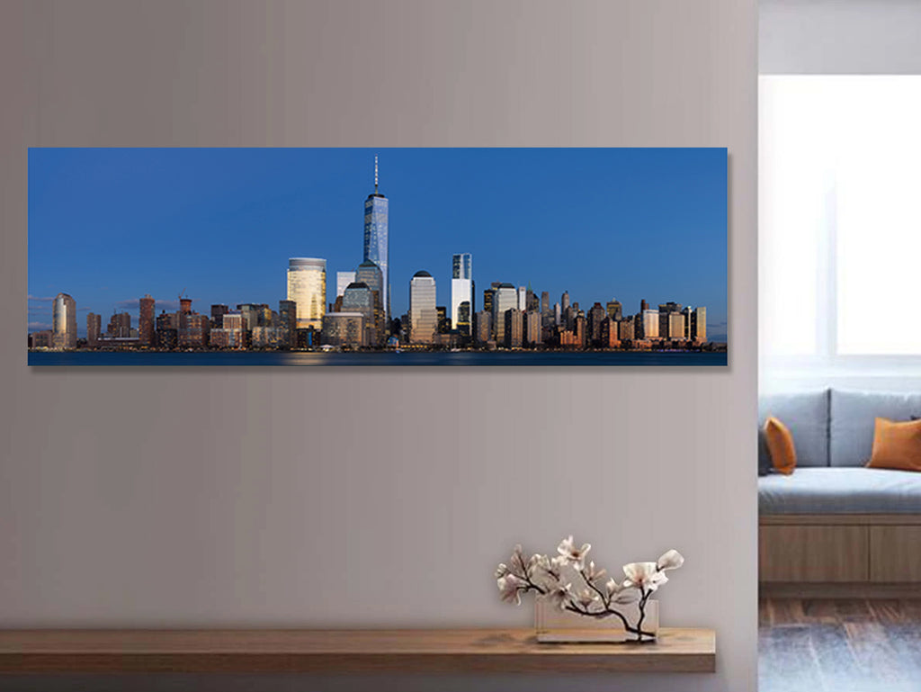 Lower Manhattan from Jersey City Panoramic image 0