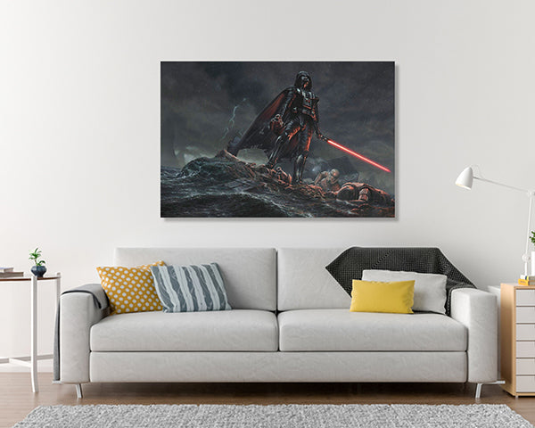 Star Wars Poster Darth Vader and Storm troopers Wall Art Canvas Canvas wall art Canvas wall decor Home Decor, Ready to Hang image 1